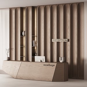 621 office furniture 47 reception desk 27 3D model