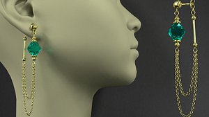 earrings 3D model
