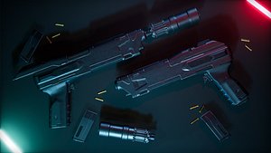 Modern Gun 3D model