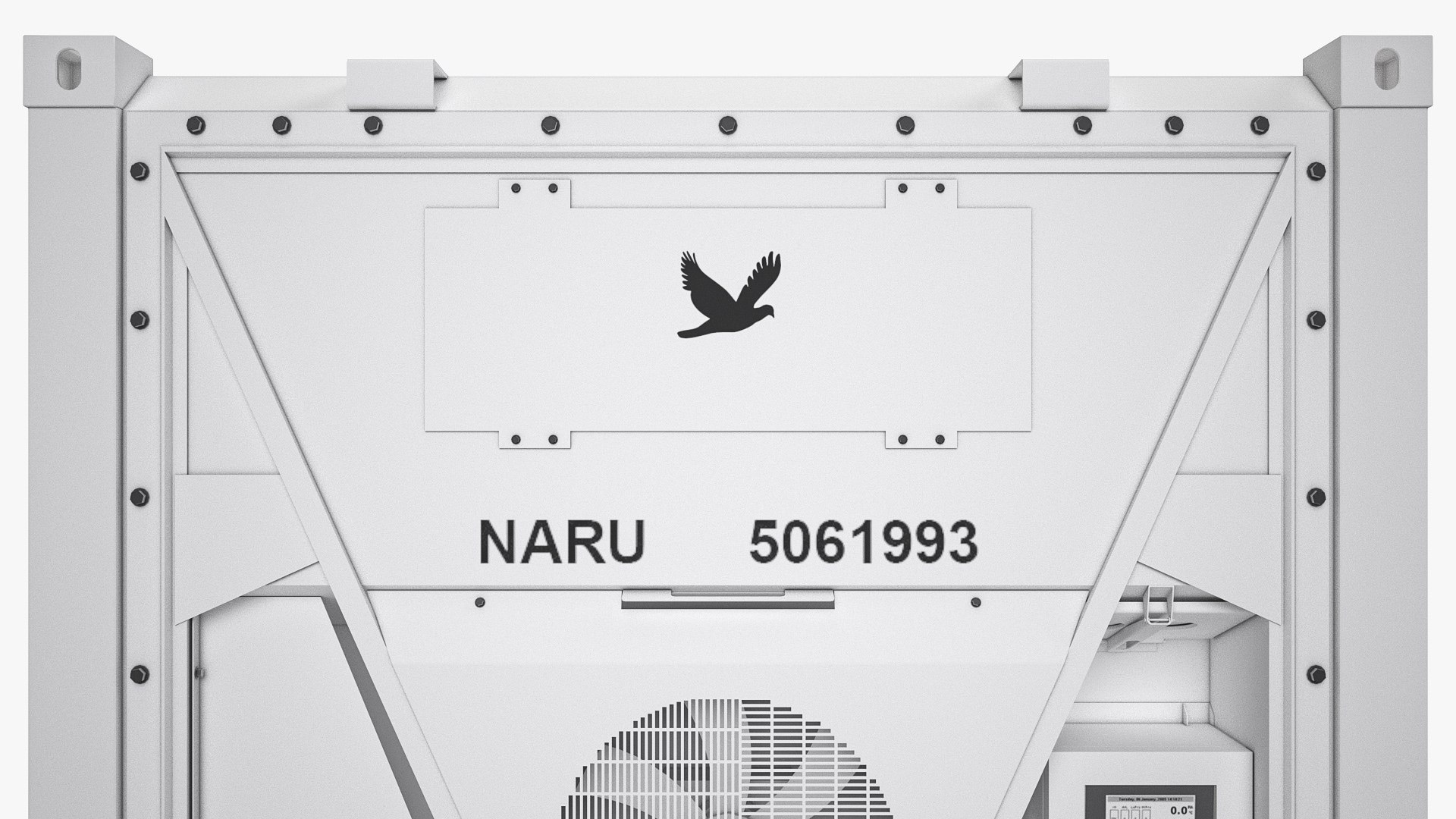 40 ft Refrigerated Shipping Container model https://p.turbosquid.com/ts-thumb/Tz/YZM0ko/Ir/40ftrefrigeratedshippingcontainer03/jpg/1630089403/1920x1080/fit_q87/e36b74e46266393548cb0e2332ef82b4c006cf59/40ftrefrigeratedshippingcontainer03.jpg