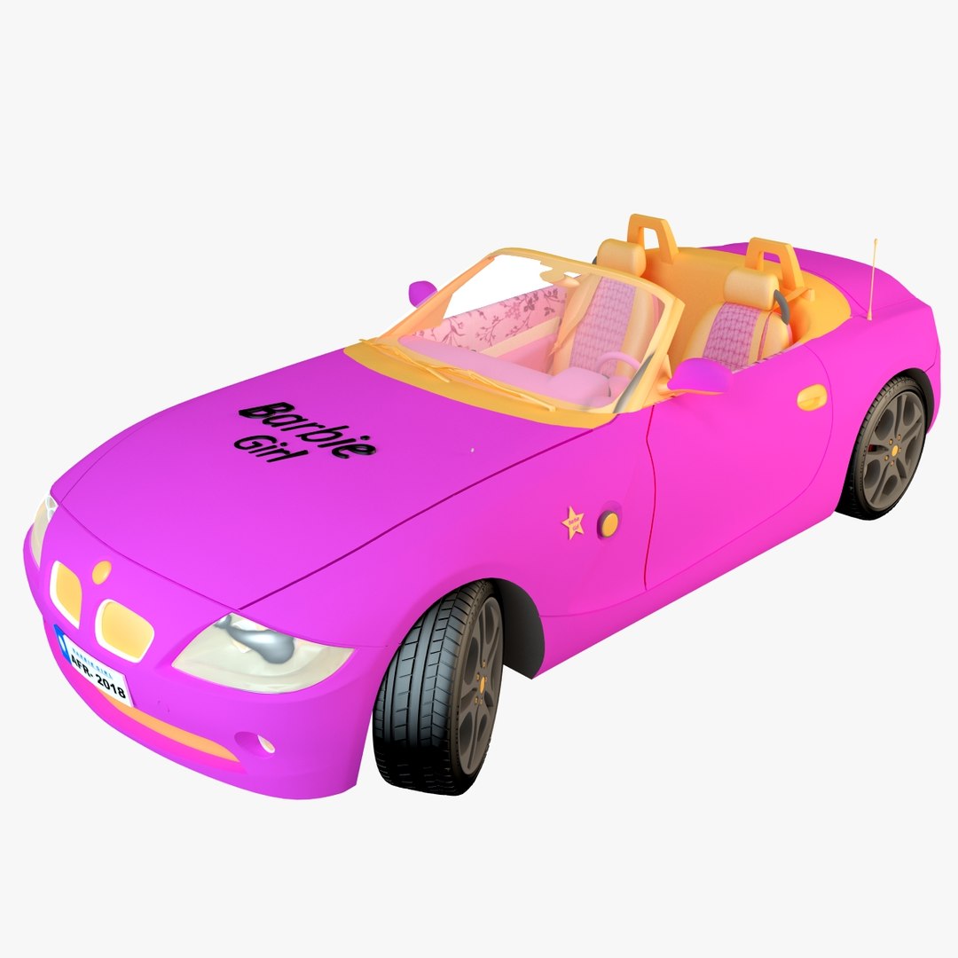 Barbie Car 3D TurboSquid 1311927