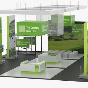 Trade Show Exhibition Booth Green