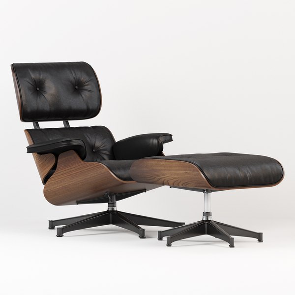 3d Style Lounge Chair & Ottoman - TurboSquid 1360660