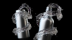 3D Splash Water Animated model