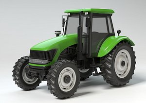 generic farmers tractor hq 3D model