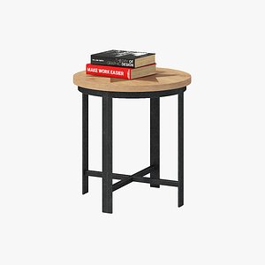 small table books 3D model