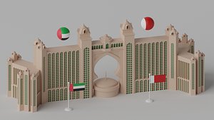 Atlantis The Palm Hotel Dubai UAE 3D