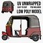3D Tuk Tuk low poly