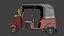 3D Tuk Tuk low poly