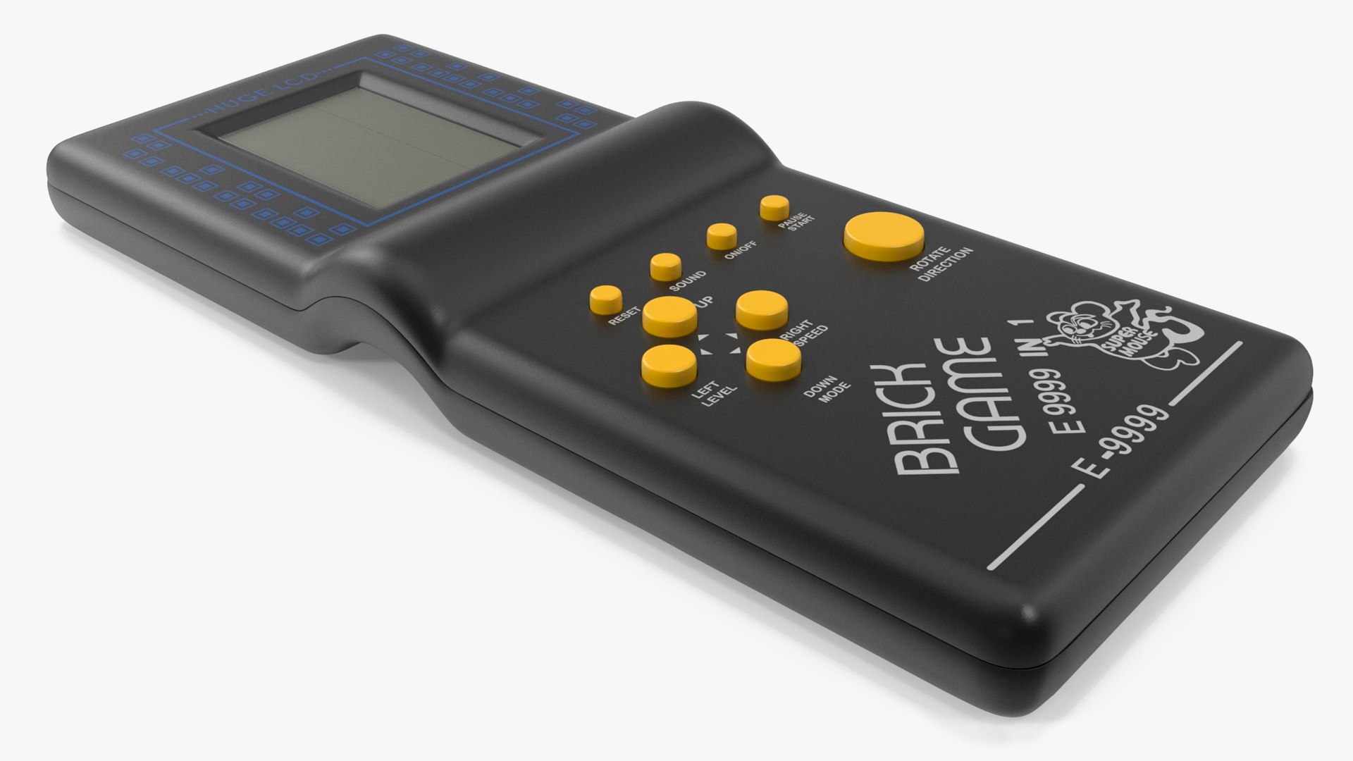 Brick Game Tetris Black 3D model preview