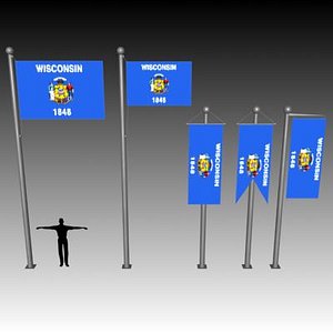 flag u 3d max