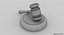 gavel wood 3d model