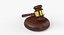 gavel wood 3d model
