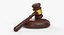 gavel wood 3d model