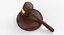 gavel wood 3d model