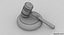 gavel wood 3d model
