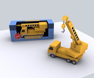 Compact Mobile Crane Rigged construction vehicle