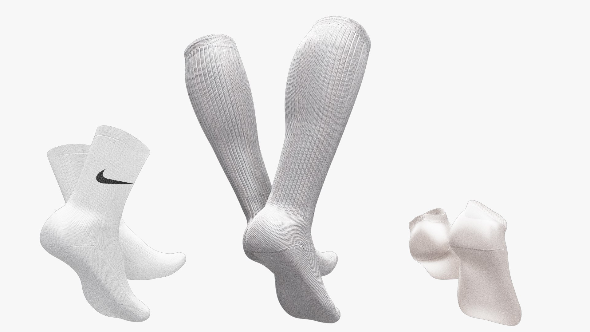 3D Model Variety Of Socks Collection High Production Quality ...