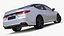 Mid Size Sedan White Rigged