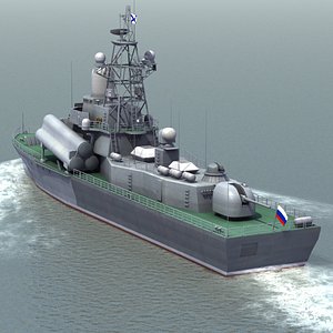 nanuchka3 missile boat 3d model