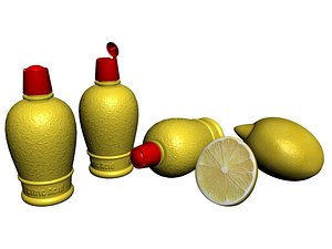 lemon bottle 3D model