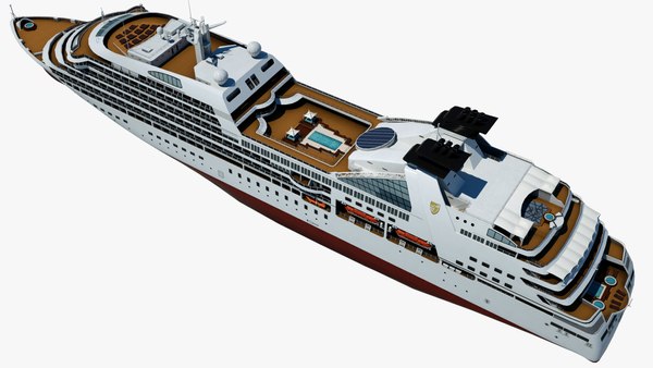 Cruise seabourn sojourn ship 3D model - TurboSquid 1168301