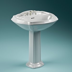 3d model bathroom sink