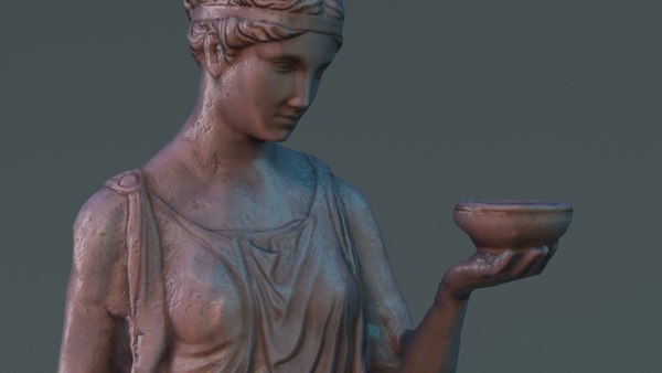 Greek woman Sculpture 3D model