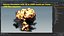 Huge Explosion along a plane like a wall v03 - Animation at 50fps - in 600 frames