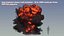 Huge Explosion along a plane like a wall v03 - Animation at 50fps - in 600 frames