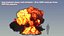 Huge Explosion along a plane like a wall v03 - Animation at 50fps - in 600 frames
