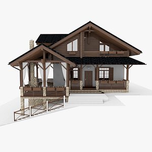 3d house chalet model