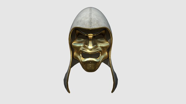 Assassin Mask A05 Gold White - Character Design Fashion model ...