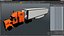 3D Freightliner Truck with Reefer Trailer