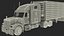 3D Freightliner Truck with Reefer Trailer