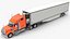 3D Freightliner Truck with Reefer Trailer
