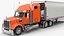 3D Freightliner Truck with Reefer Trailer