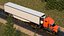 3D Freightliner Truck with Reefer Trailer