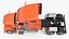 3D Freightliner Truck with Reefer Trailer