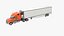 3D Freightliner Truck with Reefer Trailer