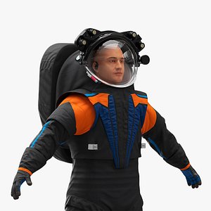 Astronaut Spacesuit A pose 3D model