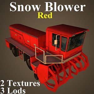snow red 3D model
