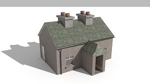 Abandoned House 2 Blend - Obj - Fbx - Dae  - Glb