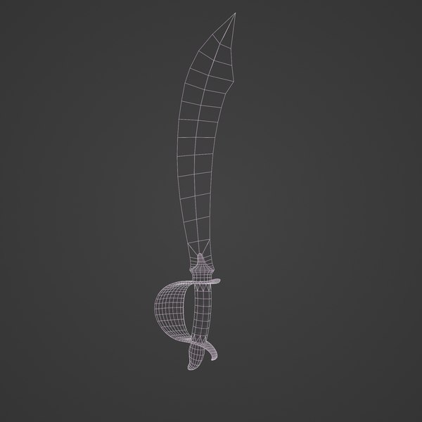 Modello 3D Spada pirata sciabola - TurboSquid 1827127