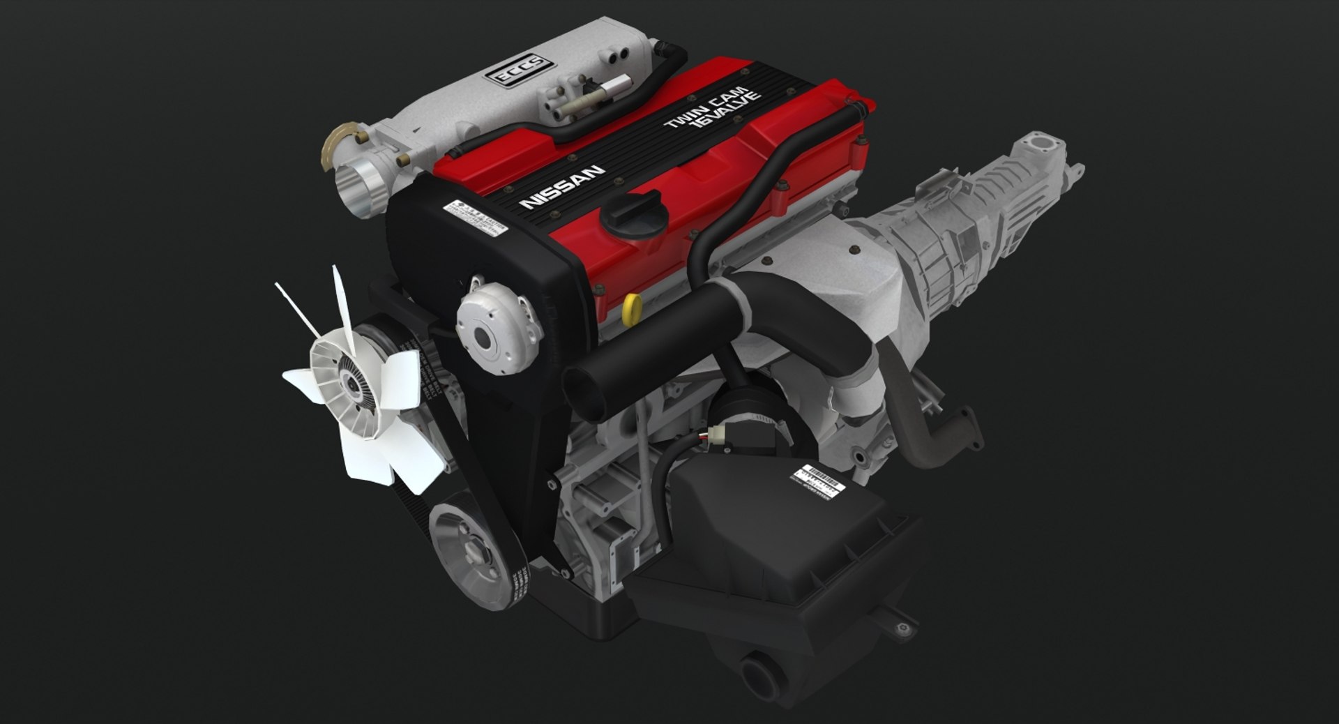 3D Nissan Ca18det 1 8l - TurboSquid 1434180