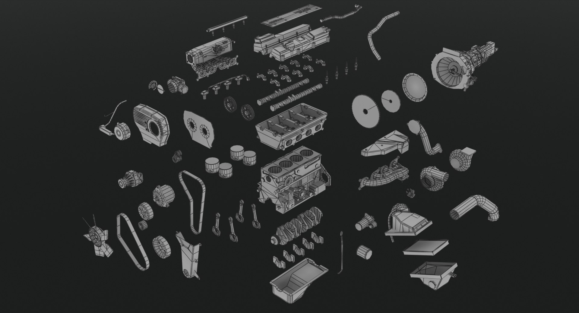 3D nissan ca18det 1 8l - TurboSquid 1434180