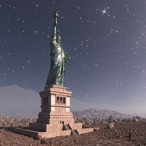 Statue of Liberty at exoplanet