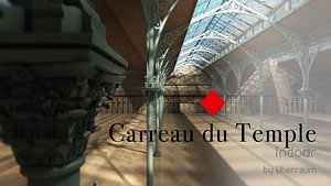 carreau du temple building c4d