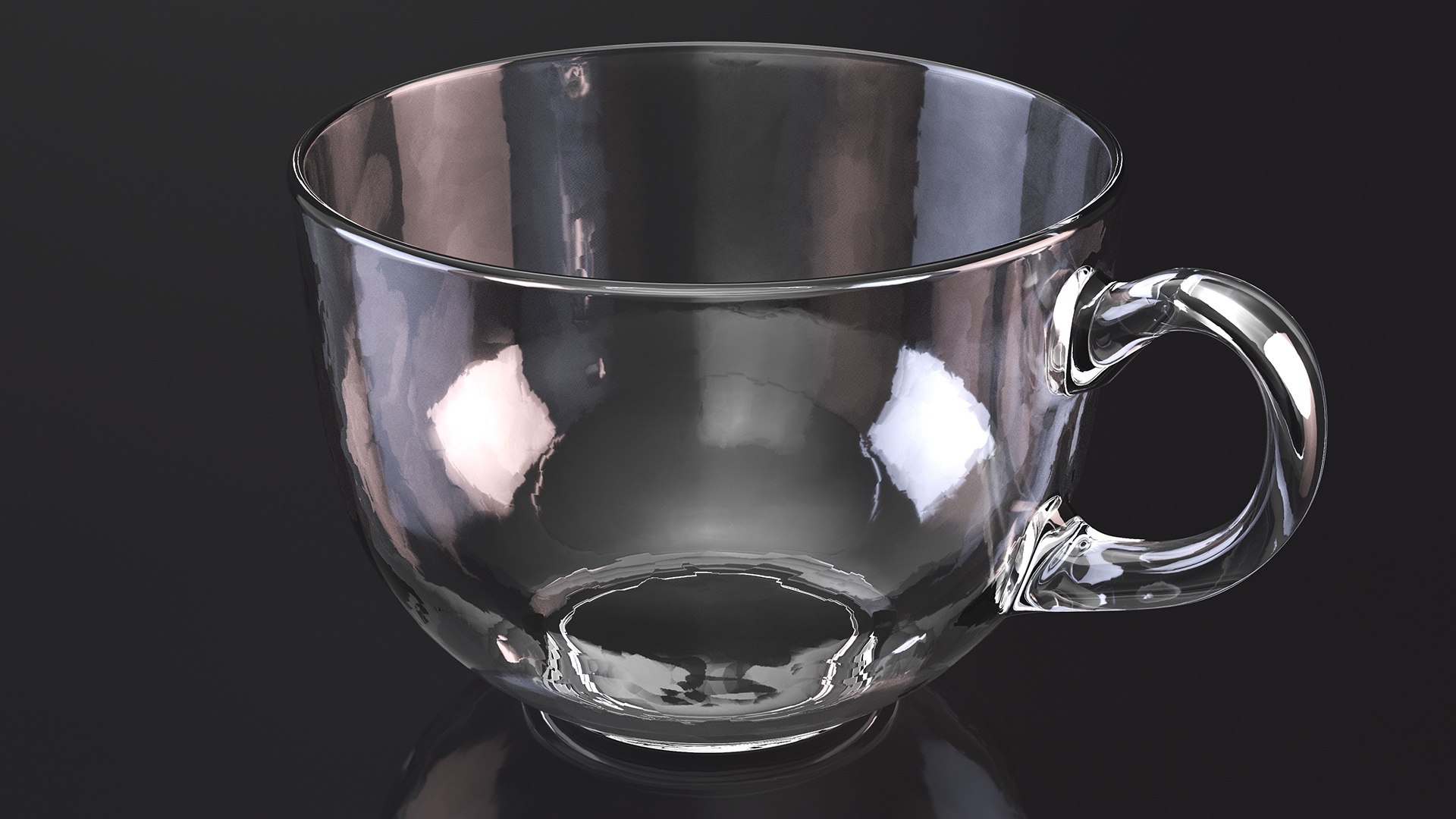 3D Model Transparent Empty Tea Cup - TurboSquid 2083698