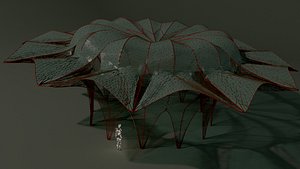 3D model fancy pavilion architectural